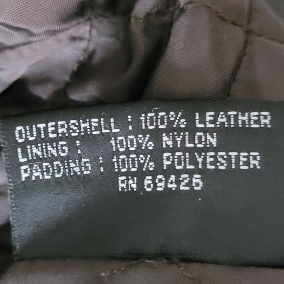 Vintage 90s Y2K Wilsons Leather M Julian Men’s Brown Leather Blazer Jacket XL - Picture 9 of 10